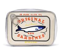 Cessfle Canned Sardine Shaped Makeup Bag, Cute Creative Fish-shaped Makeup Bag, beige