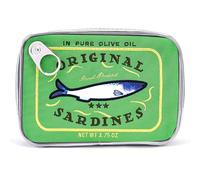 Cessfle Canned Sardines Makeup Bag, Creative Cute Makeup Bag Fish Cosmetic Bag, Green