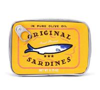 Cessfle Canned Sardines Makeup Bag, Creative Cute Makeup Bag Fish Cosmetic Bag, Yellow