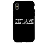 C'EST LA VIE PARIS FRANCE FRENCH PHRASE ON A TEE Case for iPhone X/XS