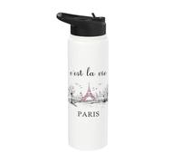 C'est la Vie Paris Stainless Steel Insulated Water Bottle
