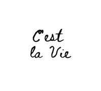 C'est la Vie (White): Blank Lined Notebook / Journal