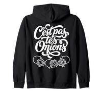C'est pas tes Oignons None of Your Business French Zip Hoodie