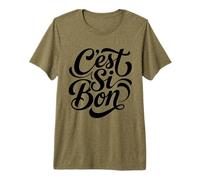 C'est Si Bon French Script Lettering Design Premium T-Shirt