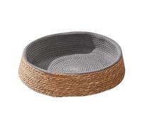 Cesta de Cama para Gatos Tejida, Cesta Redonda de Mimbre para Gatos, Nido, Casa para Gatos Cama de gatito 45x10cm