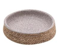 Cesta de Cama para Gatos Tejida, Cesta Redonda de Mimbre para Gatos, Nido, Casa para Gatos Cama de gatito 45x10cm