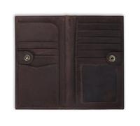 CestAntiQ Genuine Leather RFID Blocking Bifold Wallet for Men Women Vintage Checkbook Holder with 10 Card Slots 2 Bill Compartments ID Window Stylish Long Wallet for Travel Money Driver’s License,