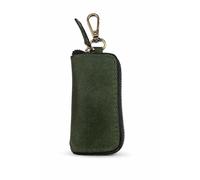 CestAntIQ Handmade Full Grain Leather Car Key Holder Zippered Coin Purse Belt Loop Key Chain Compact Earphone Holder Multi-Functional Money Purse Elegant Leather Accessory Versatile Key Organizer
