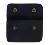CestAntiQ Leather Double Coin Pouch Premium Cash & Card Holder Compact Cable Organizer Travel Makeup Bag, Handmade Artisan Craft Vintage Leather Accessories Multipurpose Wallet & Organizer, Blue, 5 x