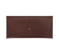 CestAntiQ Long Utility Pouch Leather Stylish Wallet for Carrying and Storing Cash Reusable Budget Organizer for Men Women Retro Clutch Wallet Handmade Travel Currency Pouch Cash Envelope Bag (Tan)