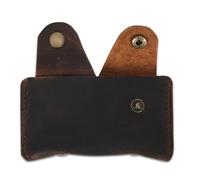 CestAntiQ Slim Leather Card Holder, Minimalist Credit Card Wallet, Front Pocket Wallet, Compact Card Case for Men Women, RFID Blocking, Durable Leather Wallet, Brown, 6.88 x 3.93 x 0.59 Inch, Casual