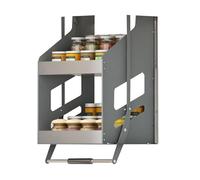 Cestello di sollevamento estraibile per pensili da cucinaripiano robusto per spezie salvaspazio organizer cucina 500mm soluzione intelligente per riporre e ottimizzare lo spazio.