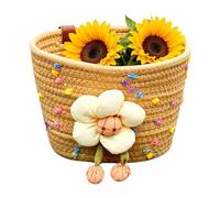 Cestino Bimbi Bici, Corda Di Cotone Intrecciata A Mano Con Ampio Utilizzo, Cestino Per Bicicletta Bambini, Per Bambini E Bambine, Monopattini, Tricicli, Snack E Bevande