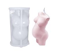 Cestony Pregnant Woman Body Candle Silicone Molds for Making Candle Resin Pillar Aromatherapy Candles Wax Soap Flower Specimen Clay Craft Mother's Day Gift