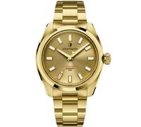 Cestrian Master Series V3 40mm Automatic Men’s Watch - Gold Dial, 316L Gold PVD Stainless Steel Case & Bracelet, 200m Water Resistant