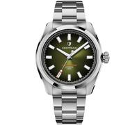 Cestrian Master Series V3 40mm Automatic Men’s Watch - Green Dial, 316L Stainless Steel Case & Bracelet, 200m Water Resistant