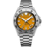 Cestrian Ocean Series 42mm Automatic Men’s Watch - Yellow Dial, 316L Stainless Steel Case & Bracelet, 200m Water Resistant