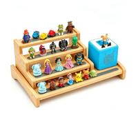Cesujowaz Tonies Storage Shelf for Tonie Box, 3 Tier Magnetic Desktop Storage Rack, Tonie Box Shelf for Tonies Characters Display, Holds 10 to 15 Figures