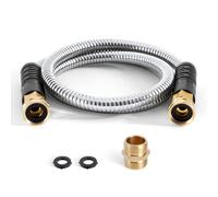 Cesun 6FT Short Garden Hose Small Metal Hose Flexible Lightweight Garden Hose Stainless Steel Water Hose for RV Outdoor Last Intervention Patio Patio etc