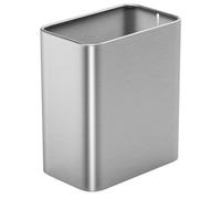 Cesun Small Bathroom Trash Can 2.1 Gallon Wastebasket, Modern Metal Garbage Can Office Waste Basket, Silver Stainless Steel Trash Bin for Bedroom, Home Office, Toilet, rv, Near Desk, Under Sink.