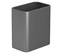 Cesun Small Bathroom Trash Can, 2.1 Gallons, Open-Top, Gray Metal, Stainless Steel, Modern, Ideal for Bathroom, Bedroom, Home Office,Toilet, Rv,Near Desk, Under Sink