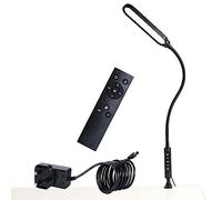 CeSunlight 3000LM LED Clip On Desk Lamp, CRI 95, Touch and Remote Control | Clamp Light for Crafts and Sewing, 3 Colour Modes, 16 Brightness Levels, Memory, Flicker Free, 62.5 cm Gooseneck, UK Adapter