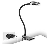 CeSunlight 8W Clamp Desk Lamp with UK Adapter, LED Bed Reading Light