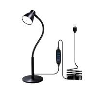 CeSunlight LED Desk Lamp for Home Office with USB Powered Cable, CRI>90, 3 Color Modes and 10 Brightness Levels, 6W Flexible Gooseneck Desk Light for Reading, Office Lighting, Working and Study