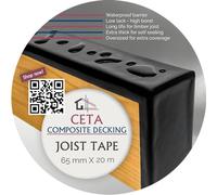 Ceta Composite Decking Extra Long Butyl Joist Tape 50mm x 20m & 65mm x 20m Weather-Proof Flashing Decking Subframe Tape, Multi Pack (5 Rolls)