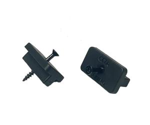 Ceta Composite Decking T Clips Fixing / Black Fitting Screw Included / Provides 6mm Gap Between the Composite Decking Boards / Fits Most of the Products on the Market / Plastic Clips Fastener