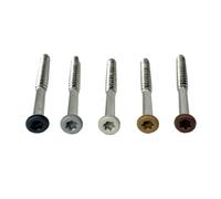 Ceta Painted Head Decking Screw for Composite Decking, 4.2 x 55mm Stainless Steel Colour Coded Screw, 5 Colours, Pack of 50 (Anthracite (RAL7016), 4.2mm x 55mm)