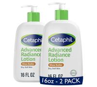Cetaphil Body Lotion Advanced Radiance Lotion with Shea Butter for Dry Sensitive Skin 16 oz Pack of 2 Fragrance Free Hypoallergenic Non-Co