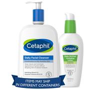Cetaphil Bundle - Daily Facial Cleanser for Sensitive, Combination to Oily Skin NEW 20 oz and Daily Hydrating Lotion for Face, 3 oz