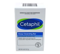 Cetaphil Deep Cleansing Face & Body Bar for All Skin Types, 6 Count