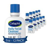 Cetaphil Face Wash Daily Facial Cleanser for Sensitive Combination to Oily Skin NEW 2 oz 12 Pack Gentle Foaming Soap Free Hypoallergenic