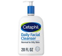 Cetaphil Face Wash Daily Facial Cleanser for Sensitive Combination to Oily Skin NEW 20 oz Gentle Foaming Soap Free Hypoallergenic