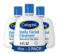 Cetaphil Face Wash Daily Facial Cleanser for Sensitive Combination to Oily Skin NEW 4 oz 3 Pack Gentle Foaming Soap Free Hypoallergenic