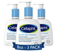 Cetaphil Face Wash Hydrating Gentle Skin Cleanser for Dry to Normal Sensitive Skin NEW 8 oz 3 Pack Fragrance Free Soap Free and Non-Foaming