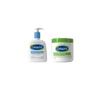 Cetaphil Hydrating Gentle Skin Cleanser 236ml + Body Moisturising Cream 450g Skincare Set, For Dry & Sensitive Skin