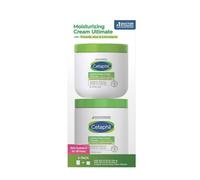Cetaphil Moisturizing Cream Ultimate with Prebiotic Aloe Very Dry to Dry Sensitive Skin 2 Pack - 20 Ounce and 16 Ounce