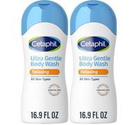 Cetaphil Ultra Gentle Refreshing Body Wash, For Dry to Normal, Sensitive Skin, with Aloe Vera, Calendula, Vitamin B5, 16.9oz (Pack of 2)
