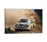 CETE Vintage Car Poster Audi Sport Quattro S1 Rally Car Racing Poster Decorative Painting Canvas Wall Art Print Modern Family Bedroom Decor 12x18inch(30x45cm)