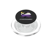 Ceterosexual Funny Non Binary Pride Flag Ceterosexualwhale PopSockets PopGrip for MagSafe