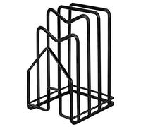 Cetfuro Chopping Board Organizer Stand Holder Cutting Board Rack Kitchen Countertop Pots Pan Lids Rack Organizer Flat Steel