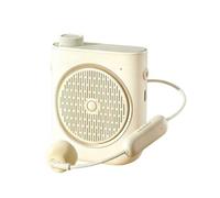 Cetgrso Voice Amplifier with Wireless Microphone Headset, Voice Amplifier Wireless Microphone for Teachers, Mini PA System Speaker, Portable Voice Amplifier for Classroom, Speech, Tour Guide (White)