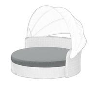 Cethytirko Outdoor Daybed Cushion Cover - 66" Replacement Round Bed Waterproof and Fade-Resistant Sun Bed Cover for Patio (Cover Only)