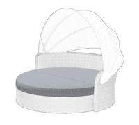 Cethytirko Outdoor Daybed Cushion Cover, 66" Round Replacement, Waterproof & Fade-Resistant, Patio Daybed Cushion Cover, Cover ONLY