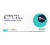 Cetirizine Dihydrochloride Film Coated Tablets 10mg 30