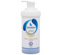 Cetraben Natural Oatmeal Cream, For Dry, Sensitive & Eczema-Prone Skin, Provides 24 Hour Hydration, Soothing, Lightweight and Quick Drying, For Daily use on the Body and Face, 1 x 475g