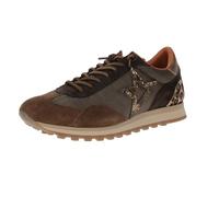 CETTI - Casual Leather Shoe, Animal Print, Leopard, Elastic Cord, Rubber Sole, For: Women, Cocoa, 4 UK